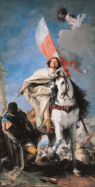 Giovanni Battista Tiepolo St Jacobus defeats the Moors. France oil painting art